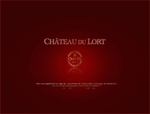 Tablet Screenshot of chateaudulort.com